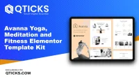 Yoga, Meditation and Fitness Elementor Template Kit