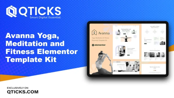 Yoga, Meditation and Fitness Elementor Template Kit