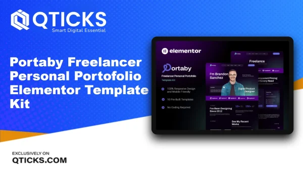 Portaby – Freelancer Personal Portofolio Elementor Template Kit