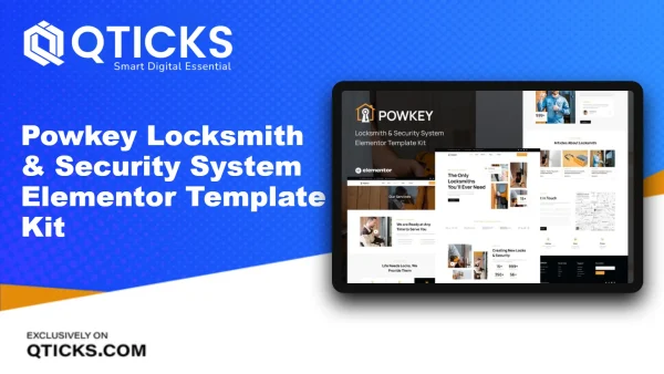 Powkey – Locksmith & Security System Elementor Template Kit