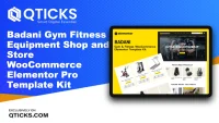 Badani – Gym Fitness Equipment Shop and Store WooCommerce Elementor Pro Template Kit