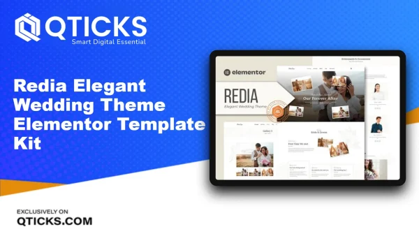 Redia – Elegant Wedding Theme Elementor Template Kit
