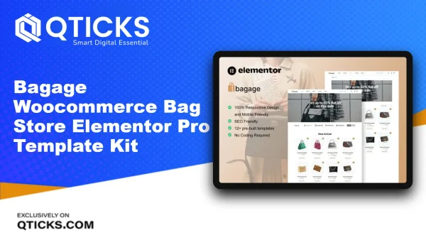 Bagage – Woocommerce Bag Store Elementor Pro Template Kit