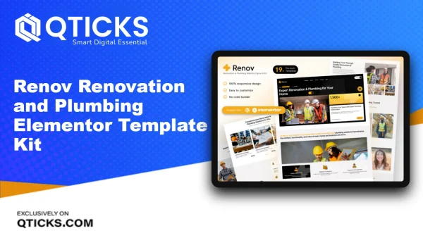 Renov – Renovation and Plumbing Elementor Template Kit