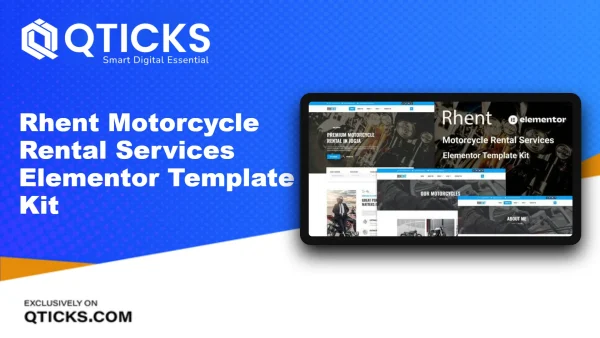 Rhent – Motorcycle Rental Services Elementor Template Kit