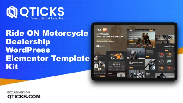 Ride ON – Motorcycle Dealership WordPress Elementor Template Kit
