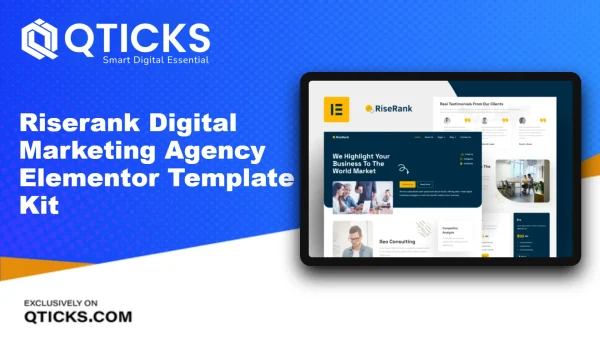 Riserank – Digital Marketing Agency Elementor Template Kit
