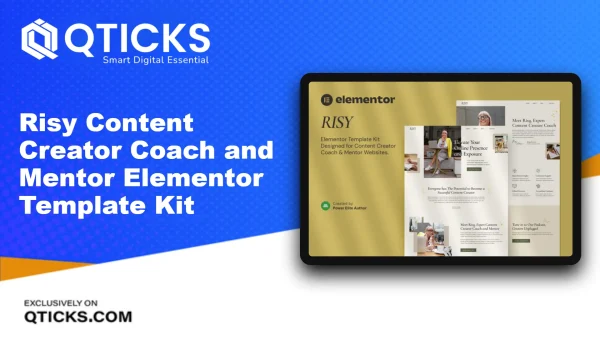 Risy – Content Creator Coach and Mentor Elementor Template Kit