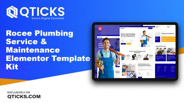 Rocee – Plumbing Service & Maintenance Elementor Template Kit