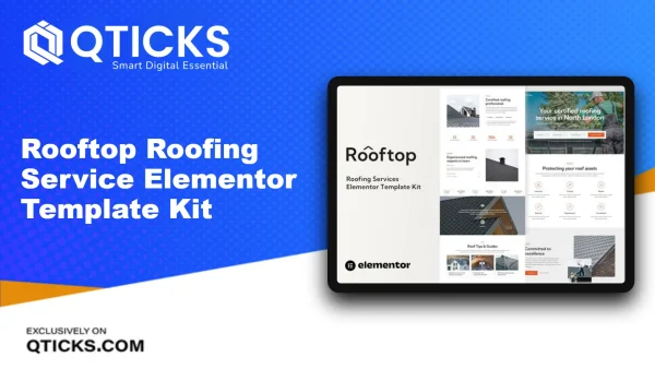 Rooftop – Roofing Service Elementor Template Kit