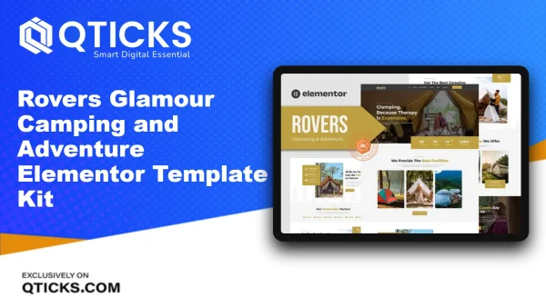 Rovers – Glamour Camping and Adventure Elementor Template Kit