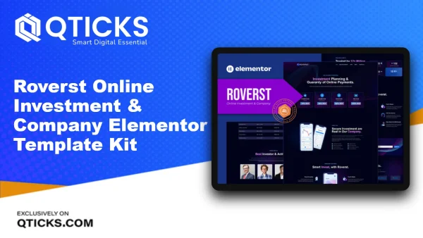 Roverst – Online Investment & Company Elementor Template Kit