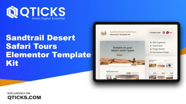 Sandtrail – Desert Safari Tours Elementor Template Kit