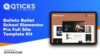 Balleto – Ballet School Elementor Pro Full Site Template Kit