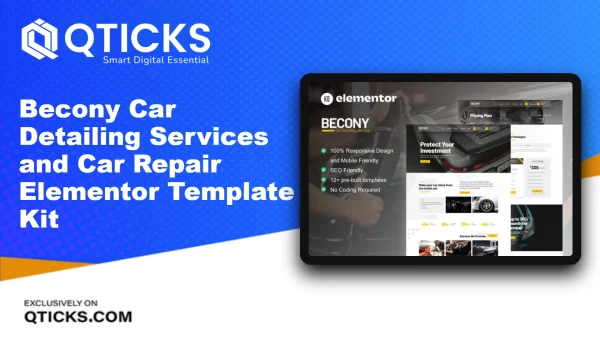 Becony – Car Detailing Services and Car Repair Elementor Template Kit