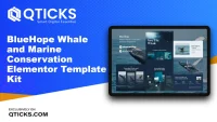 BlueHope – Whale and Marine Conservation Elementor Template Kit