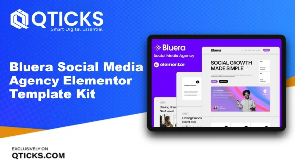 Bluera – Social Media Agency Elementor Template Kit