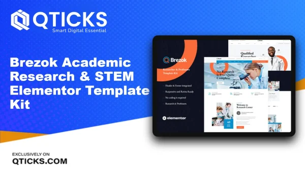 Brezok – Academic Research & STEM Elementor Template Kit