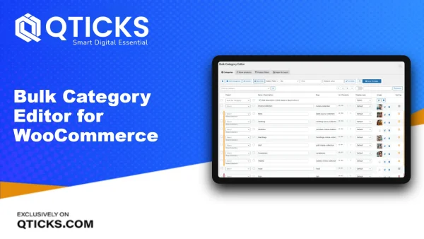 Bulk Category Editor for WooCommerce