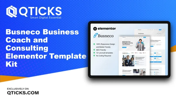 Busneco – Business Coach and Consulting Elementor Template Kit