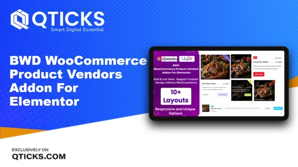 BWD WooCommerce Product Vendors Addon For Elementor