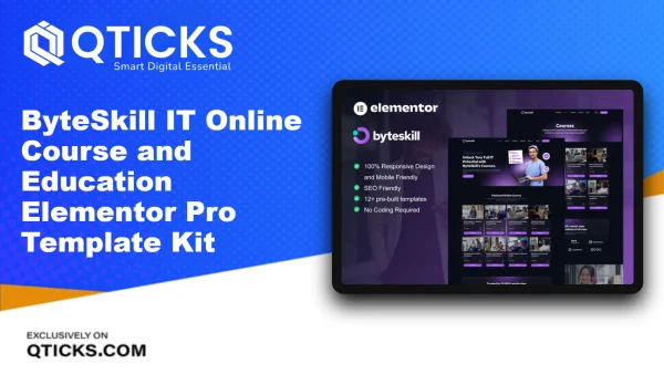 ByteSkill – IT Online Course and Education Elementor Pro Template Kit