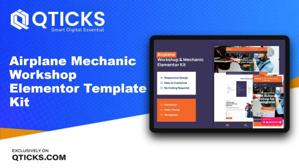 Airplane – Mechanic Workshop Elementor Template Kit