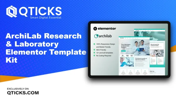 ArchiLab – Research & Laboratory Elementor Template Kit