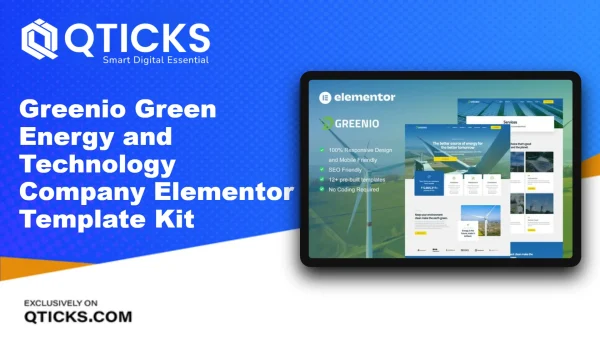 Greenio – Green Energy and Technology Company Elementor Template Kit