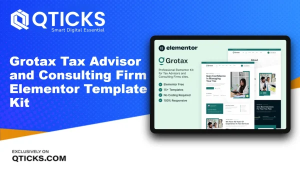 Grotax – Tax Advisor and Consulting Firm Elementor Template Kit