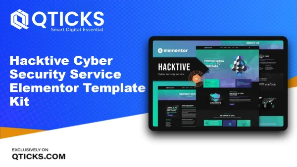 Hacktive – Cyber Security Service Elementor Template Kit