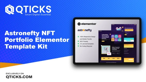 Astronefty – NFT Portfolio Elementor Template Kit