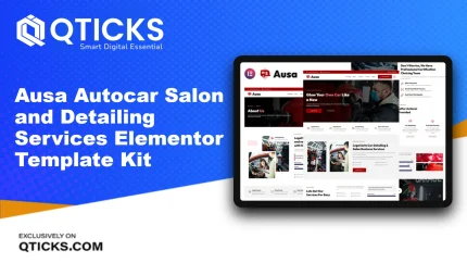 Ausa – Autocar Salon and Detailing Services Elementor Template Kit