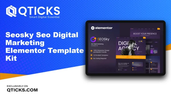 Seosky – Seo Digital Marketing Elementor Template Kit