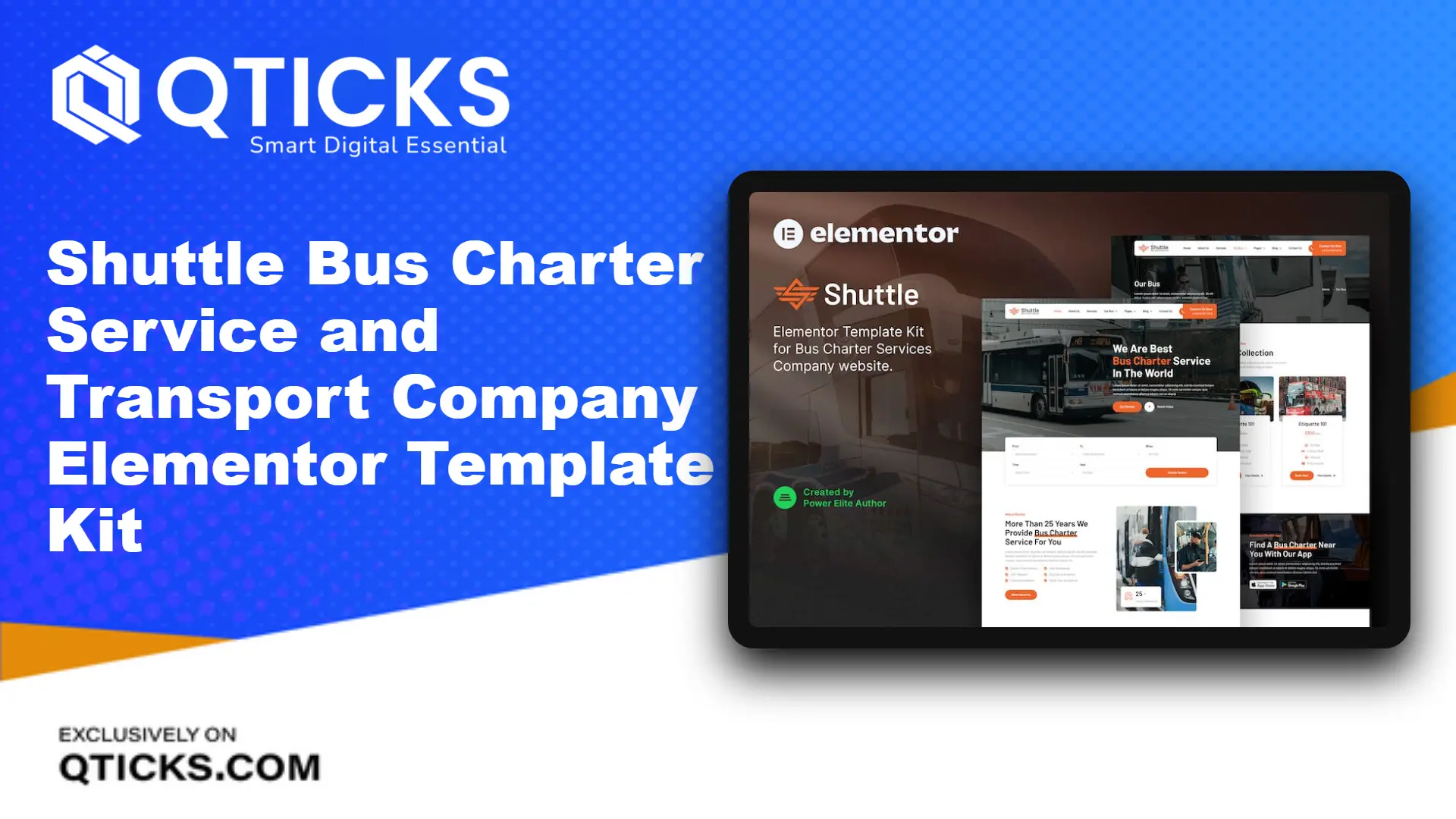 1366-Shuttle – Bus Charter Service and Transport Company Elementor Template Kit Shuttle – Bus Charter Service and Transport Company Elementor Template Kit - Image 1