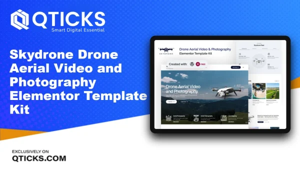 Skydrone – Drone Aerial Video and Photography Elementor Template Kit