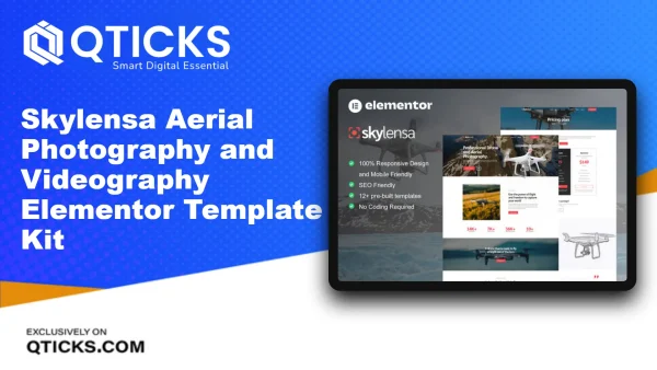 Skylensa – Aerial Photography and Videography Elementor Template Kit