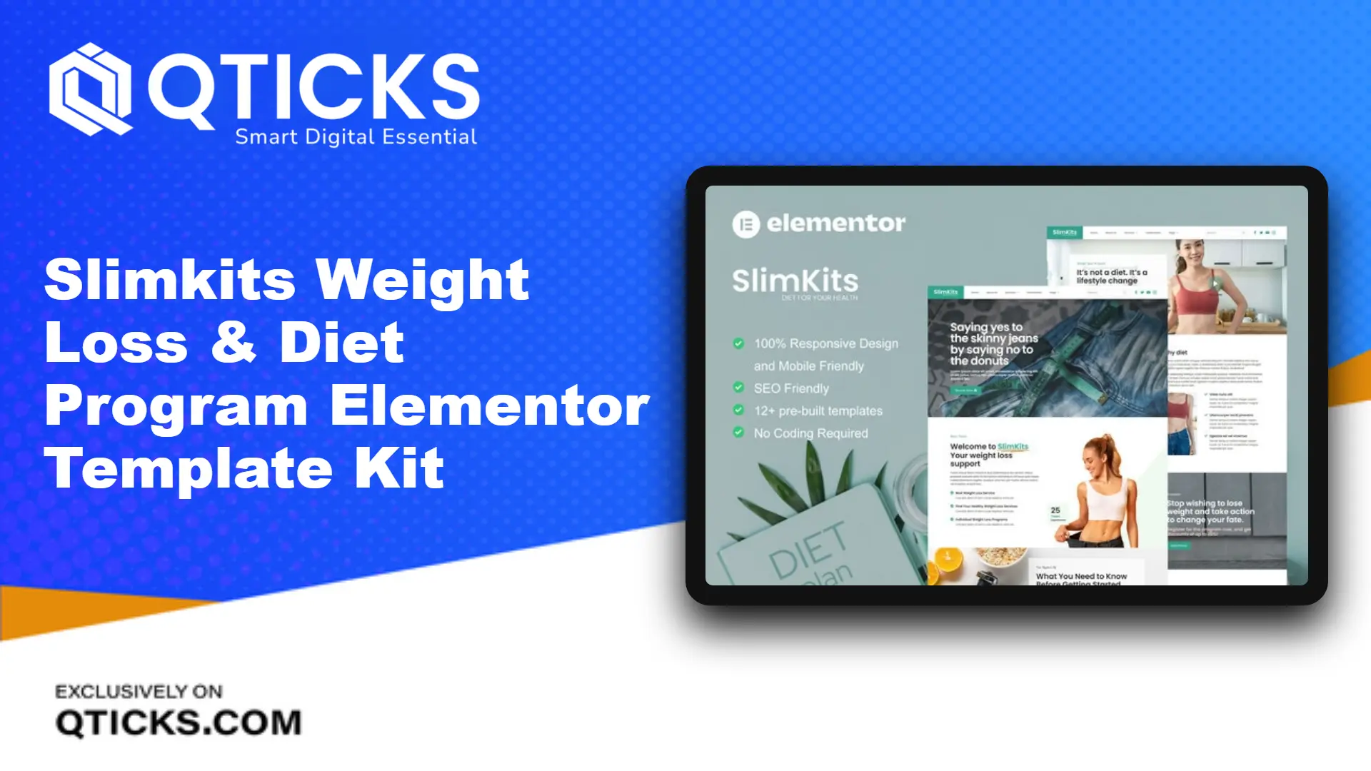 1381-Slimkits – Weight Loss & Diet Program Elementor Template Kit Slimkits – Weight Loss & Diet Program Elementor Template Kit - Image 1