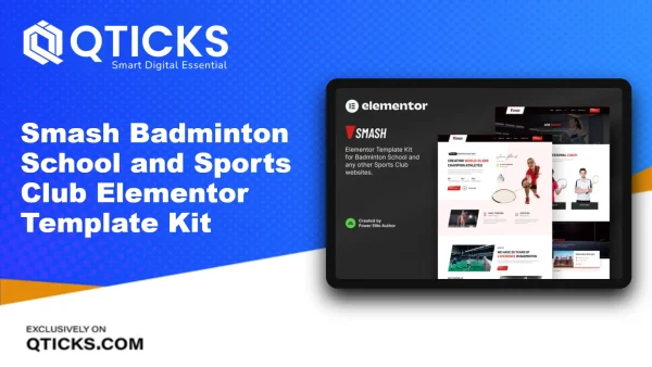 Smash – Badminton School and Sports Club Elementor Template Kit