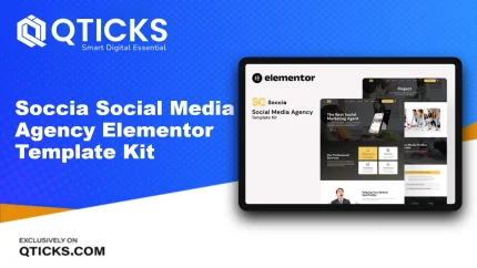 Soccia – Social Media Agency Elementor Template Kit