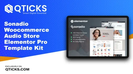 Sonadio – Woocommerce Audio Store Elementor Pro Template Kit