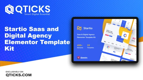 Startio – Saas and Digital Agency Elementor Template Kit