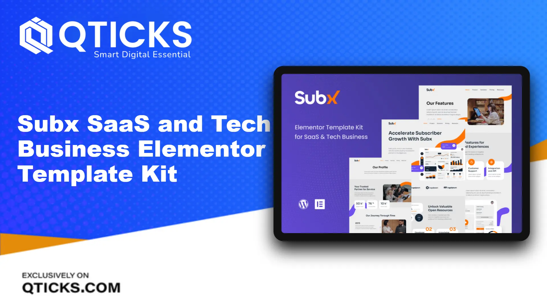 1421-Subx – SaaS and Tech Business Elementor Template Kit Subx – SaaS and Tech Business Elementor Template Kit - Image 1