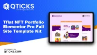 Tflat NFT Portfolio Elementor Pro Full Site Template Kit