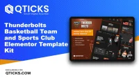 Thunderbolts – Basketball Team and Sports Club Elementor Template Kit