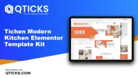 Tichen – Modern Kitchen Elementor Template Kit
