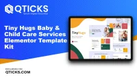 Tiny Hugs – Baby & Child Care Services Elementor Template Kit
