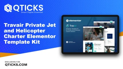 Travair – Private Jet and Helicopter Charter Elementor Template Kit