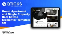 Uneet – Apartment and Single Property Real Estate Elementor Template Kit