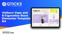 Valiburn – Vape and E-Cigarettes Store Elementor Template Kit